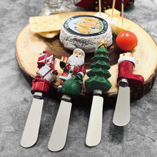 Load image into Gallery viewer, Christmas Cheese Spreader Set of 4