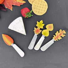 Load image into Gallery viewer, Fall Leaves Cheese Spreader Set of 4