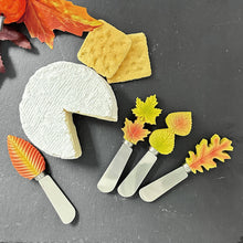 Load image into Gallery viewer, Fall Leaves Cheese Spreader Set of 4