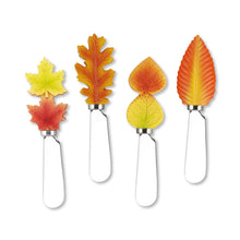 Load image into Gallery viewer, Fall Leaves Cheese Spreader Set of 4