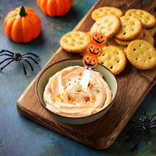 Load image into Gallery viewer, Jack-o'-lantern Cheese Spreader Set of 4