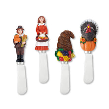 Load image into Gallery viewer, Harvest Thanksgiving Cheese Spreader Set of 4