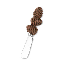 Load image into Gallery viewer, Pine Cones Cheese Spreader Set of 4