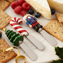 Load image into Gallery viewer, Tis the Season Cheese Spreader Set of 4