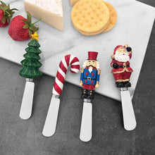 Load image into Gallery viewer, Tis the Season Cheese Spreader Set of 4