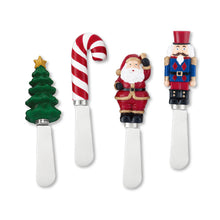 Load image into Gallery viewer, Tis the Season Cheese Spreader Set of 4