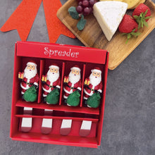 Load image into Gallery viewer, Santa Claus Cheese Spreader Set of 4