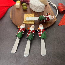 Load image into Gallery viewer, Santa Claus Cheese Spreader Set of 4