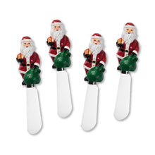 Load image into Gallery viewer, Santa Claus Cheese Spreader Set of 4
