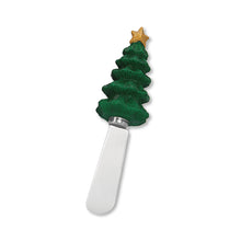 Load image into Gallery viewer, Christmas Trees Cheese Spreader Set of 4