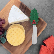 Load image into Gallery viewer, Holly Days Cheese Spreader Set of 4