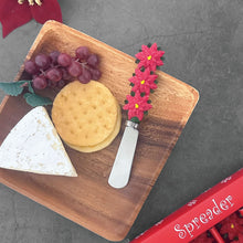 Load image into Gallery viewer, Poinsettias Cheese Spreader Set of 4