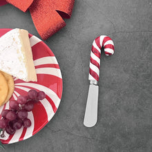 Load image into Gallery viewer, Candy Canes Cheese Spreader Set of 4