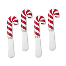 Load image into Gallery viewer, Candy Canes Cheese Spreader Set of 4