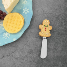 Load image into Gallery viewer, Gingerbread Men Cheese Spreader Set of 4