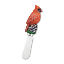 Load image into Gallery viewer, Winter Cardinals Cheese Spreader Set of 4