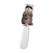 Load image into Gallery viewer, Mr. Spreader 4-Piece Raccoon Resin Cheese Spreader
