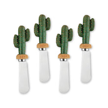 Load image into Gallery viewer, Mr. Spreader 4-Piece Saguaro Cactus Resin Cheese Spreader