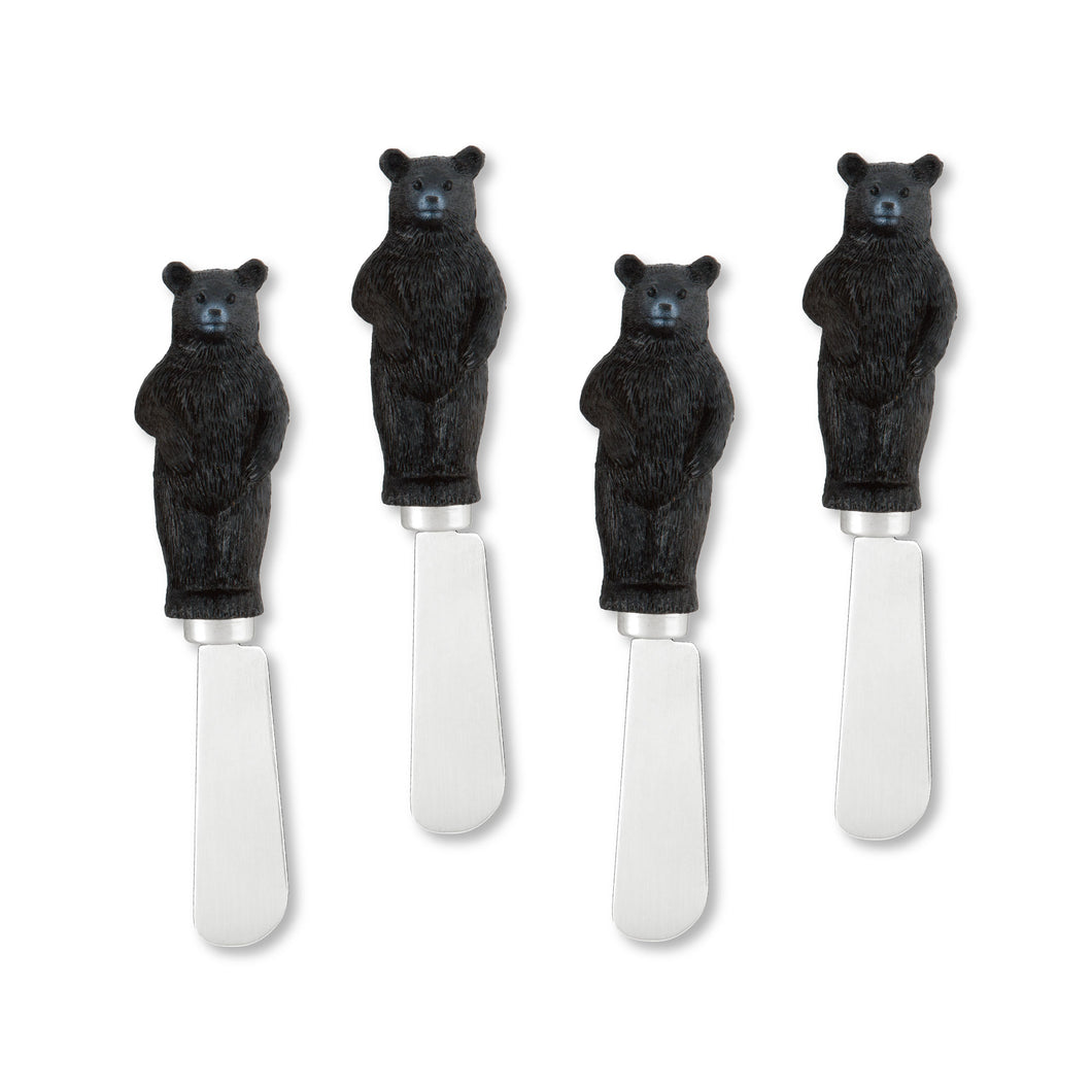 Mr. Spreader 4-Piece Bear Resin Cheese Spreader