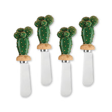 Load image into Gallery viewer, Mr. Spreader 4-Piece Prickly Pear Resin Cheese Spreader