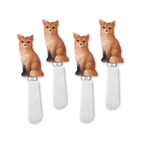 Mr. Spreader 4-Piece Fox Resin Cheese Spreader