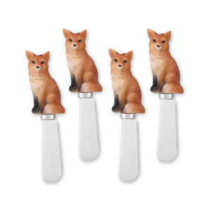 Mr. Spreader 4-Piece Fox Resin Cheese Spreader