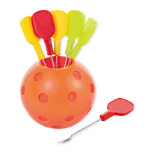 Load image into Gallery viewer, Pickleball w/Paddles Cocktail Picks, Set of 7
