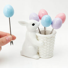 Load image into Gallery viewer, Easter Bunny Cocktail Picks, Set of 7