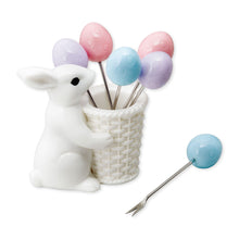 Load image into Gallery viewer, Easter Bunny Cocktail Picks, Set of 7