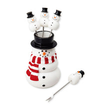 Load image into Gallery viewer, Snowman Cocktail Picks, Set of 5