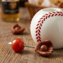 Load image into Gallery viewer, Baseball Cocktail Picks, Set of 7