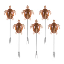 Load image into Gallery viewer, Sea Turtle Cocktail Picks, Set of 6