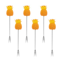 Load image into Gallery viewer, Pineapple Cocktail Picks, Set of 6