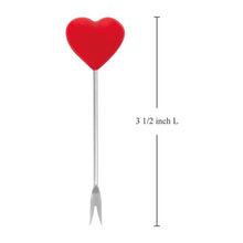 Load image into Gallery viewer, Red Heart Cocktail Picks, Set of 6