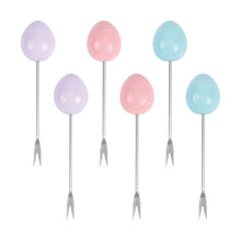 Load image into Gallery viewer, Easter Egg Cocktail Picks, Set of 6