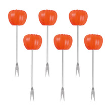 Load image into Gallery viewer, Pumpkin Cocktail Picks, Set of 6