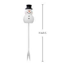 Load image into Gallery viewer, Snowman Cocktail Picks, Set of 6