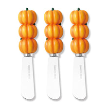Load image into Gallery viewer, Pumpkins Cheese Spreader Set of 3