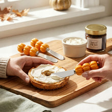 Load image into Gallery viewer, Pumpkins Cheese Spreader Set of 3
