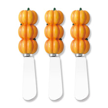 Load image into Gallery viewer, Pumpkins Cheese Spreader Set of 3