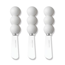 Load image into Gallery viewer, Golf Ball Cheese Spreader Set of 3