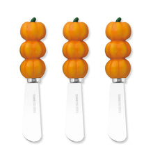 Load image into Gallery viewer, Jack O'Lantern Cheese Spreader Set of 3