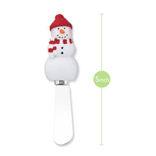 Load image into Gallery viewer, Jolly Snowman Cheese Spreader Set of 3