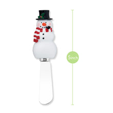 Load image into Gallery viewer, Top Hat Snowman Cheese Spreader Set of 3