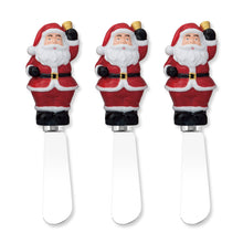 Load image into Gallery viewer, Santa Jingles Cheese Spreader Set of 3