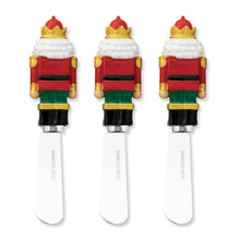 Load image into Gallery viewer, Nutcracker Cheese Spreader Set of 3