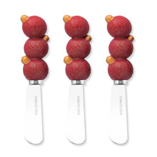 Load image into Gallery viewer, Ornaments Cheese Spreader Set of 3
