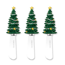 Load image into Gallery viewer, Starlight Tree Cheese Spreader Set of 3