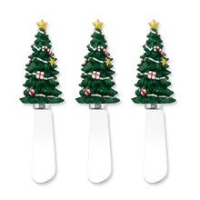 Load image into Gallery viewer, Starlight Tree Cheese Spreader Set of 3