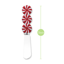 Load image into Gallery viewer, Peppermint Candy Cheese Spreader Set of 3
